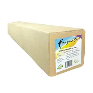 Grey Back PET  Film Roll 36” x 60ft 10mil - 210g  3” core Blockout Banner for Solvent, Eco Solvent, UV and Latex Ink