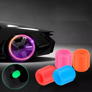Automobile tire luminous valve cap Automotive electric vehicle motorcycle gas nozzle cover Luminous valve core cover Tire pressure cap