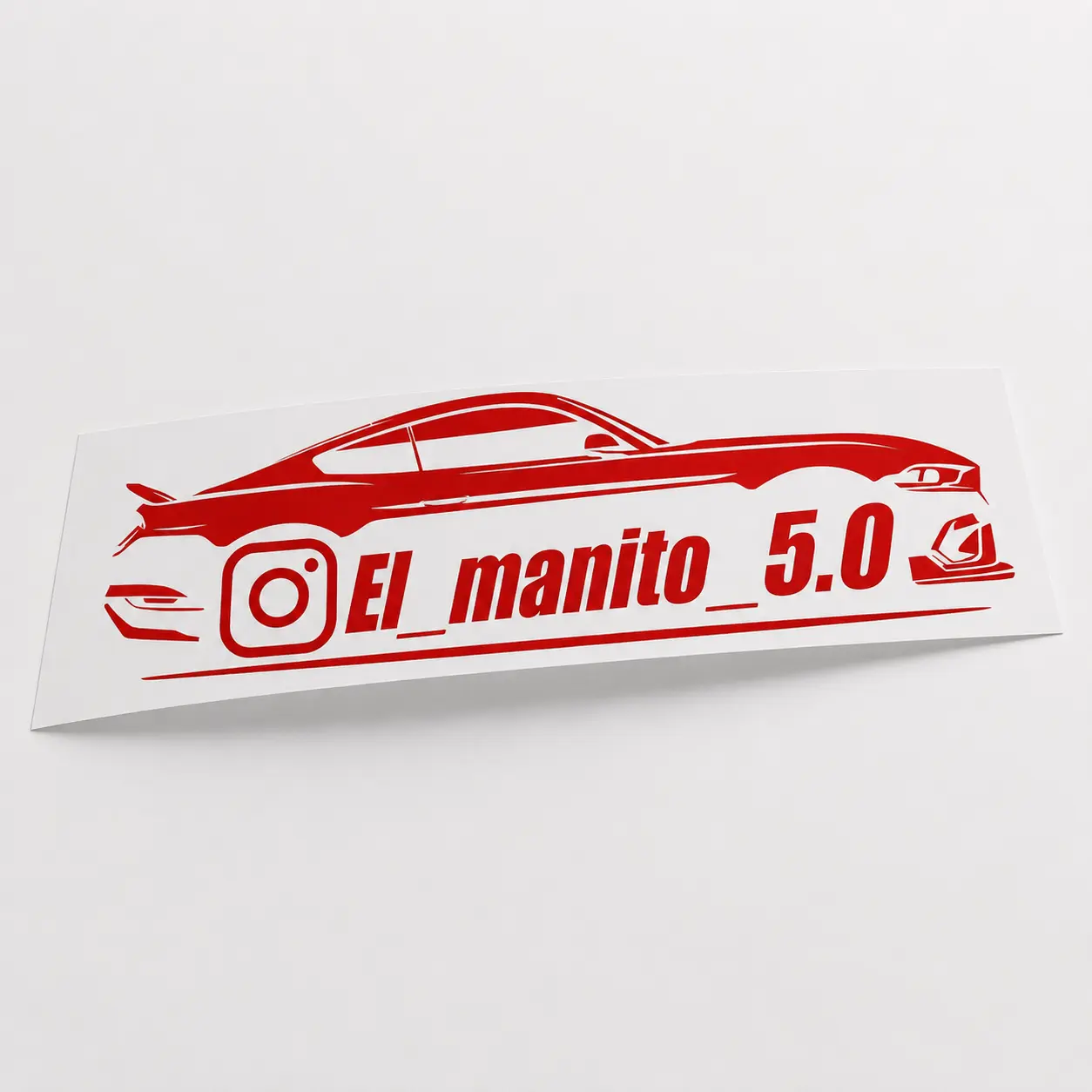 Adhesivo de vinilo para redes sociales con nombre de usuario personalizado