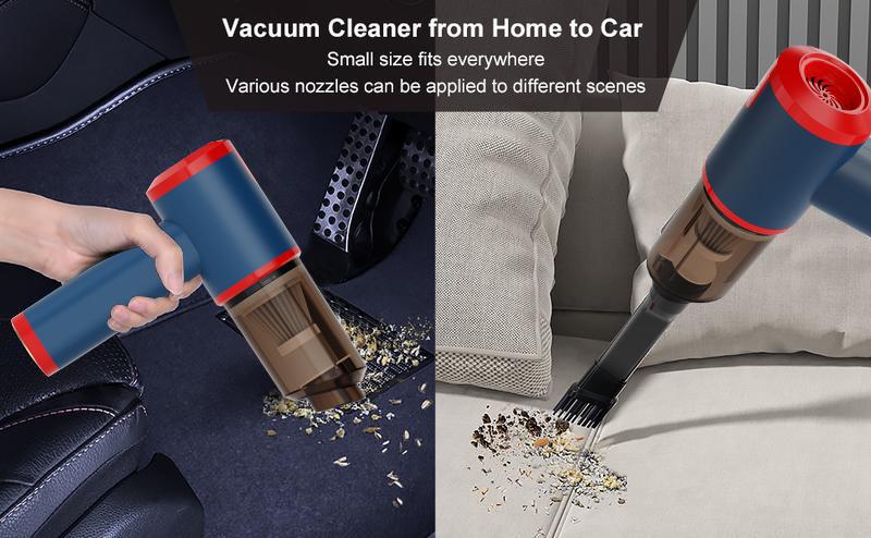 Handheld Wireless Vacuum Cleaner, Powerful Handheld Wireless Vacuum Cleaner with Strong Suction for Home, Car, and Desktop Cleaning, Car Detailing Accessories, Dust Extractor, Household Appliances, Portable, Vacuum Cleaner Mop, Cleaning Tool  dust removal