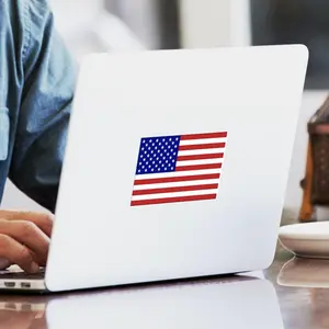 HIGH QUALITY USA Flag Sticker Rectangle Sticker Decal Cast Vinyl 2 Size Options Bubble Free Adhesive 10/25/50 Pack Bundle Durable Versatile Dishwasher Safe Weatherproof
