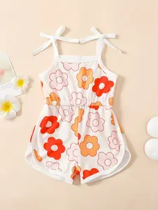 Kids Toddler Girls Sleeveless Jumpsuits Romper Bodysuit Summer Young Girls Clothes