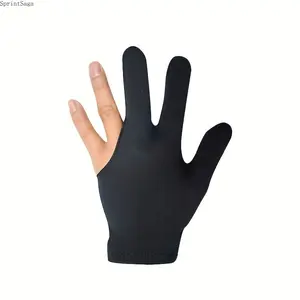 5PC  Unisex Three-Finger Billiards Glove, Breathable Non-Slip Pool Cue Sports Glove with Stretch Elastic Fit for Smooth Cue Control, Lightweight Snooker Accessory Perfect for Training, Competitive Play, and Daily Practice