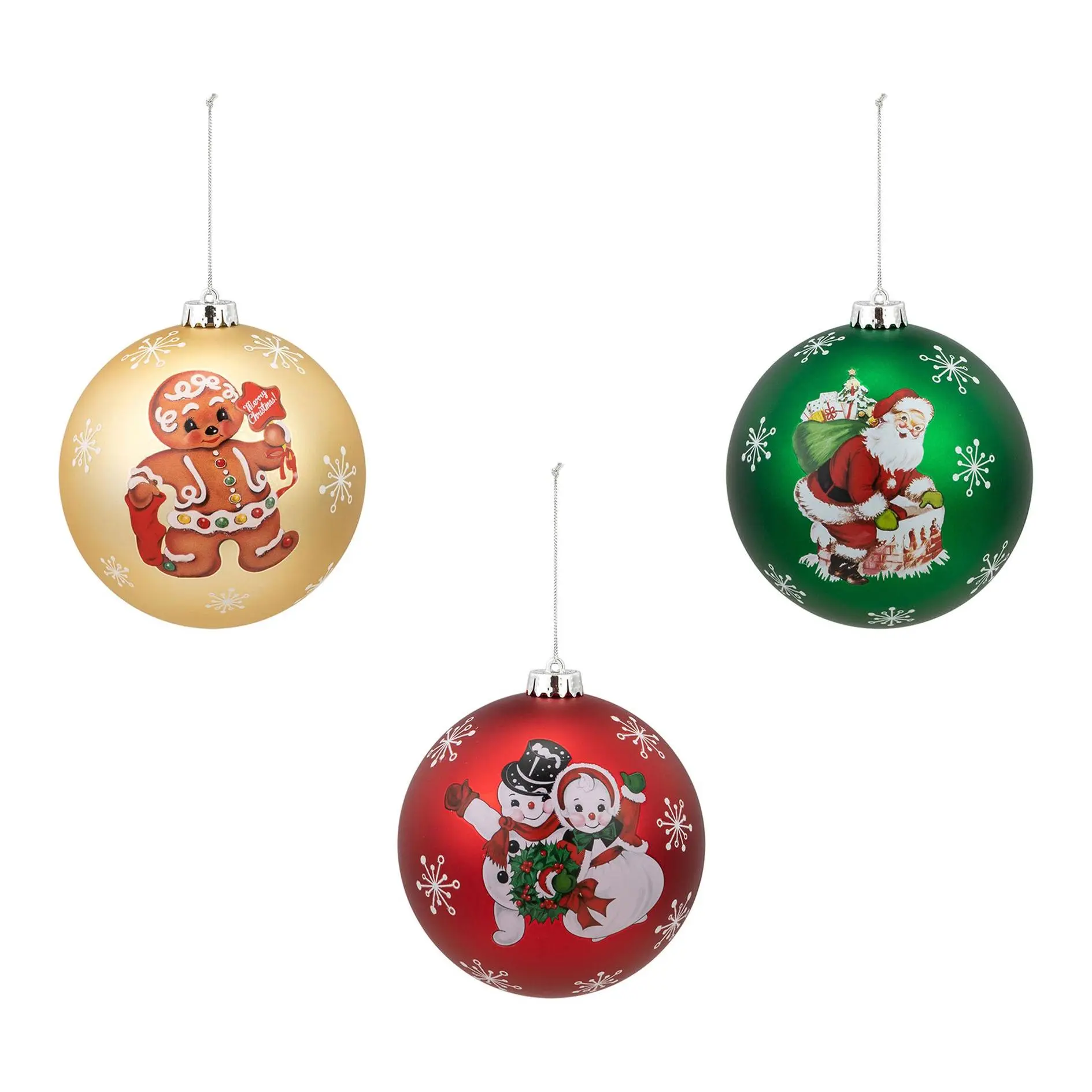 Mr. Christmas 6 in. Set of 3 Shatterproof BallOrnaments