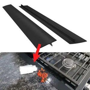 2 Pcs Silicone Stove Counter Gap Cover Oven Guard Seal Slit Strip Kitchen USA