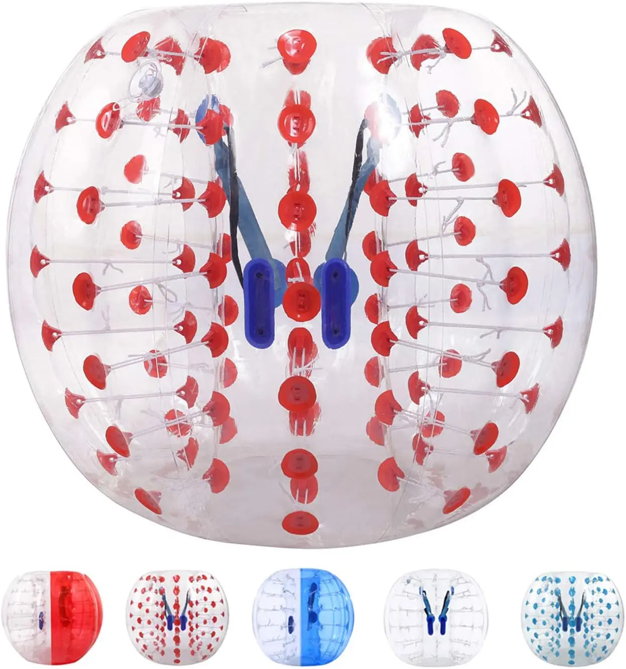 Inflatable Bounce Bubble Soccer Ball - Tear-Resistant, Tear-Proof Thick PVC Bumper, 1-Pack Body Zorb Ball for Teens & Adults, 4FT(1.2m) or 5FT(1.5m) Diameter, Fun Sports & Outdoor Play Equipment outdoorfun Reusable Water Ball Water Bomb Ball,SummerWins