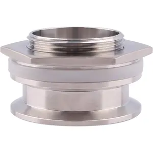 DERNORD 2" Tri Clamp Bulkhead Compression Fitting 304 Stainless Steel Weldless Homebrew Kettle Bulkhead