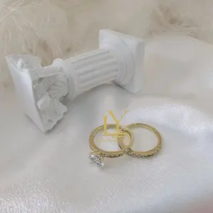 LaYaiBoutique #1123 14k Gold Layered Engagement Ring Set HIGH QUALITY