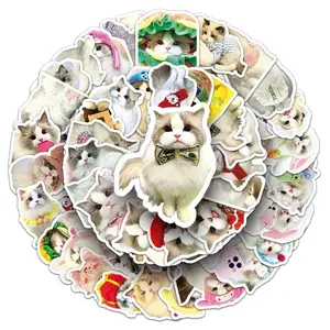 [Random 5 Stickers] Cartoon Cat & Dog Stickers, Meme Stickers