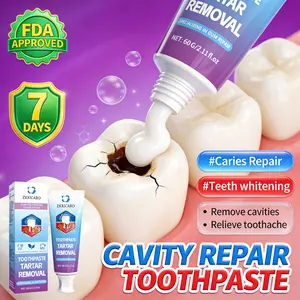ZKRICARO Tooth Repair Toothpaste, FDA certified, repairs cavities, whitens teeth, removes plaque, and protects oral health.