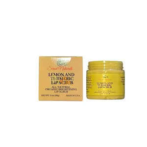3.5oz Sirod Naturals Lemon and Turmeric Lip Scrub - Exfoliating & Brightening Lip Scrub