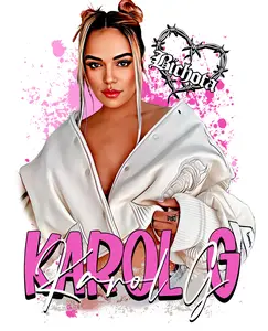 Karol Pink Splash DTF