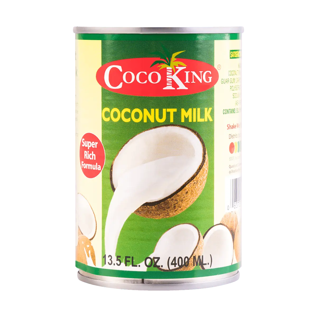 COCO KING Creamy Coconut Milk - Rich & Smooth 13.5 fl oz Can for Cooking & Baking
