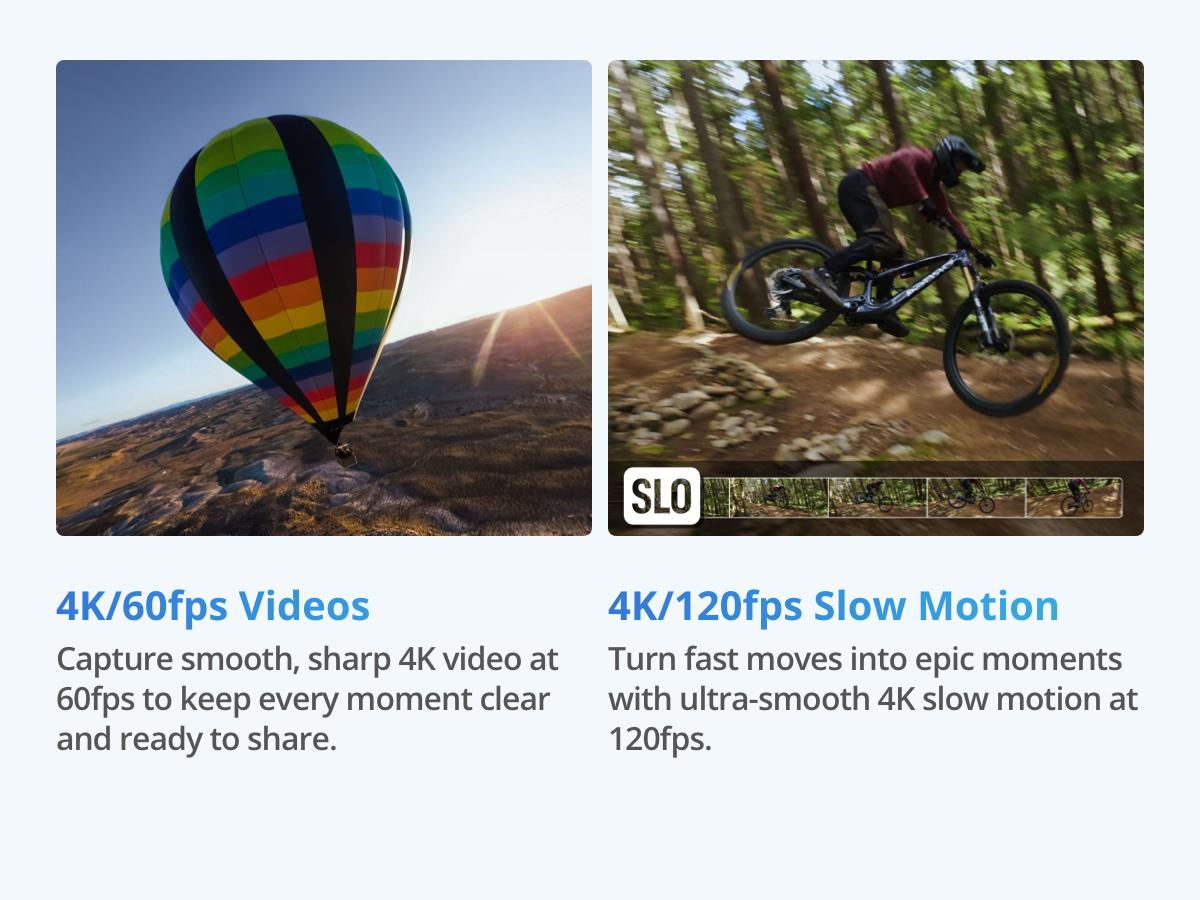 DJI Osmo Nano Standard Combo (128GB) - Small 4K/60fps Vlogging Camera with a 1/1.3″ Sensor, 143° Wide FOV Video, 200-Min Recording, Swift Content Transfer, Magnetic POV Cam 4K for Sports, Vlog