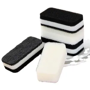 High-Density Thickened Double-Sided Kitchen Sponge - Scouring Pad for Dishwashing and Household Cleaning