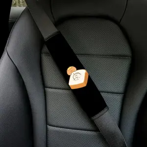 1/2Pcs Bread & Characters Car Seat Belt Cover, Cartoon Style, Soft Protective Shoulder Pad for Seat Belts,  for Travel Bags and Backpacks. Fun & Stylish Auto Accessory for All Models, Car Accessory|Travel Accessory|Festive Gift Item.8.26QWA-17