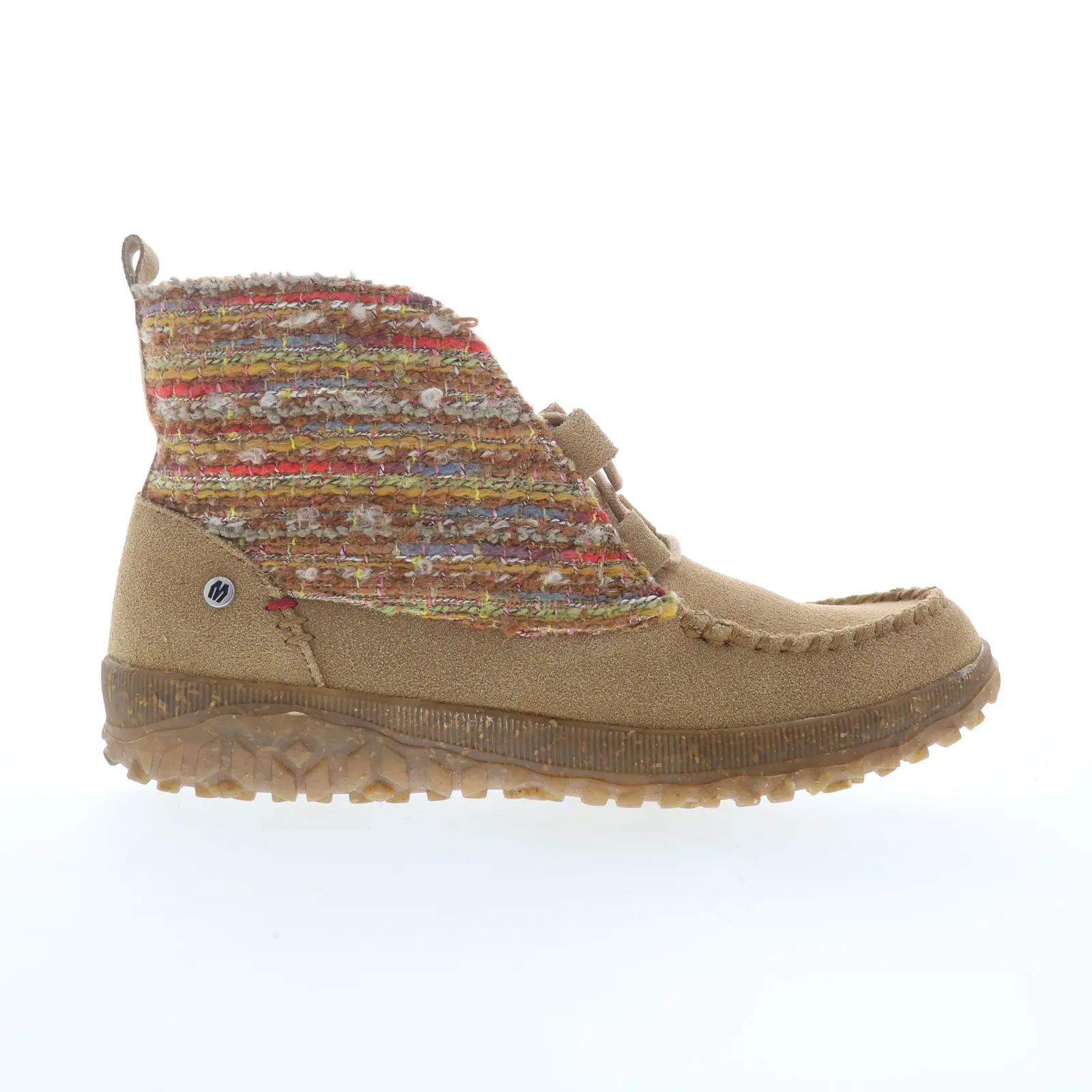 Minnetonka Tealey 80525 Womens Brown Suede Slip On Ankle & Booties Boots