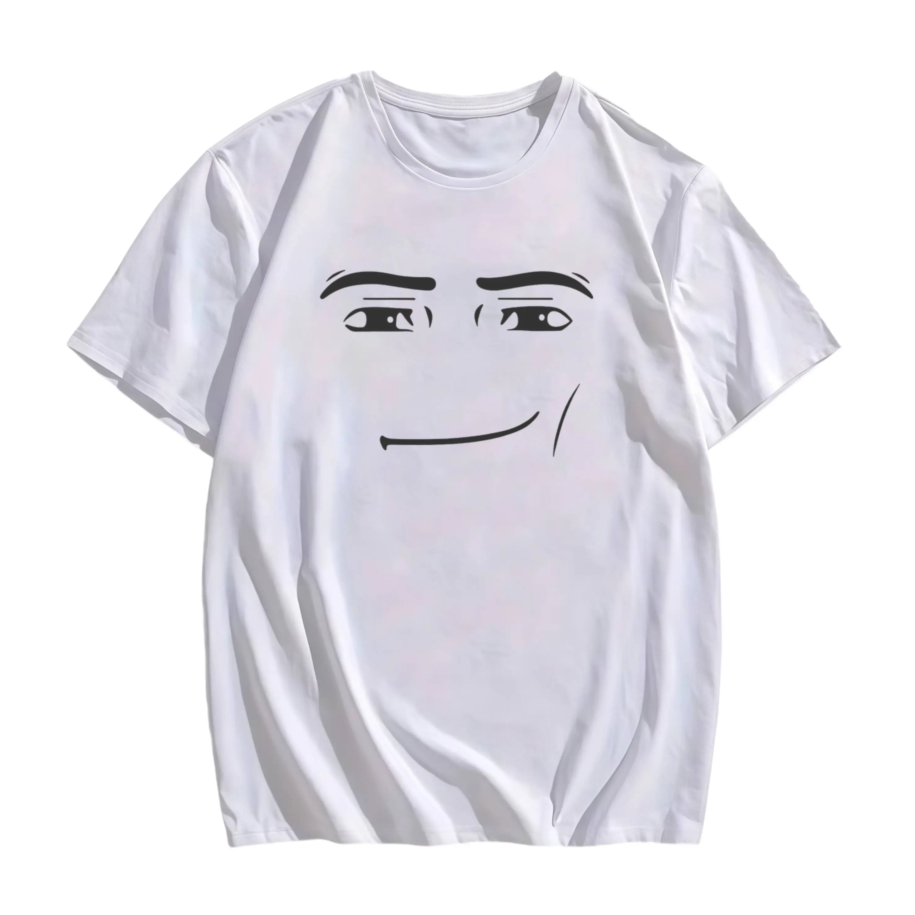 [100% Cotton] Roblox Man Face T-Shirt, Meme Shirt, Funny Shirt, Gift For Gamers , Classic Vintage T-Shirt Collection Adult Unisex T-Shirt Golf Gift T-Shirt For Men And Women