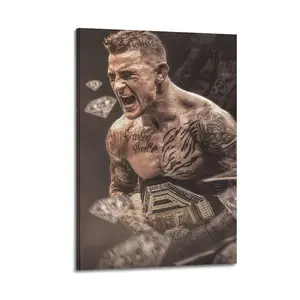 Dustin Poirier Poster for Bedroom Aesthetic Canvas Wall Art Living Room Posters Painting Picture Print Modern Family Decor Artist Bathroom Poster