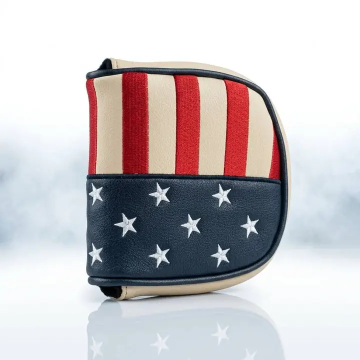 The Merica'- Mallet Center Shafted Headcover Putter