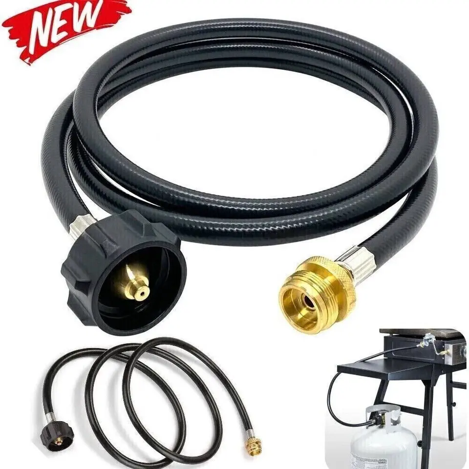 6FT Propane Adapter Hose 1LB to 20LB LP Tank Converter for QCC1 Gas Grill