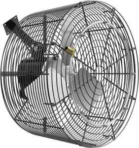 Misting Air Circulation Fan Birdcage Design 1/3HP 5470CFM 1725RPM 18000BTU 115V ETL Listed Anti Rust Ceiling Wall Mount For Greenhouse Patio Warehouse Garage