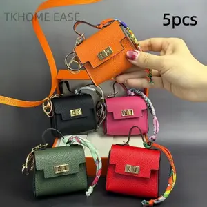 5PCS Mini Pouch Organizer Set– Cute Small Bag, Keychain,Coin Purse, Travel Pouch, Clip-On Mini Wallet, Bag Organizer for Lipstick, Earbuds, Coins, Cash, and Accessories.