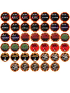 Two Rivers Assorted Bold/Dark Roast Coffee Pods, Variety Pack 40-Count