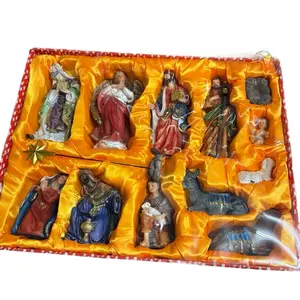 Nacimiento Navideño 5 pulgadas- Handcrafted Christmas Nativity 5 inch Set with Detailed Figures and Accessories for Festive Decoration