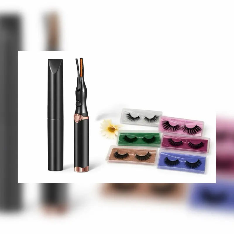 Eyelash Curler & Lashes Set - Lash Curler with 5 Pairs of Reusable Lashes for Everyday Styling & Special Occasions springtime Springstatements