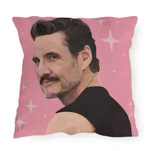 [Pillow Cover ONLY] Pedro Pascal Pillow Cover, Double Sided Cushion Cover, Fan Gift Home Decor