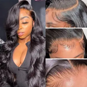 [18 inch $40]18 Inch Natural Black human hair 13x4 180 density Wigs Straight & Body Wave Wig Only $40 For Black Women