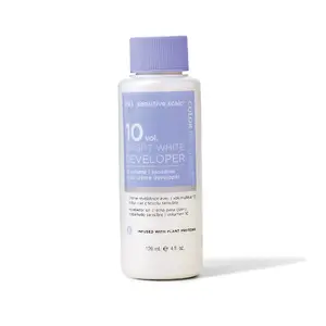 ion Bright White Sensitive Scalp Developer 10 Volume, Vegan, CrueltyFree, ParabenFree, Infused with Plant Proteins, Argan Oil, Aloe Vera, Coconut Oil, 4 Ounce
