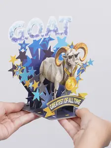 Paper Love 3D Pop-Up Father's Day Card - Keepsake Greeting Card & Gift in One - Unique Viral 2026 Funny Gifts for Father, Husband, Grandpa, Greatest Dad Trophy Cup, The G.O.A.T., Vintage Pickup Truck