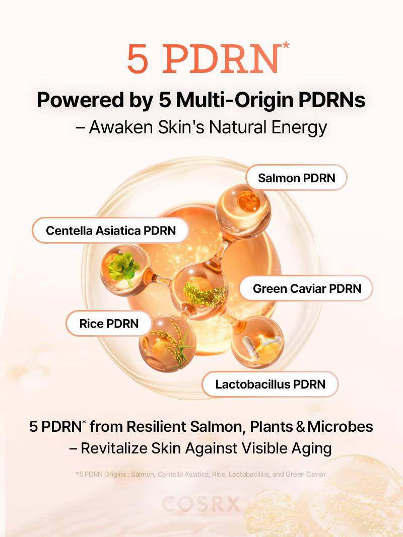 [NEW] [COSRX Official] 5 PDRN Collagen Vitalizing Hydrogel Eye Patch (60pcs) - Dark Circle Eraser & Anti-Wrinkle | 5 Types of PDRN + Vitamin C + Glutathione + Niacinamide | ALL IN ONE EYE PATCH