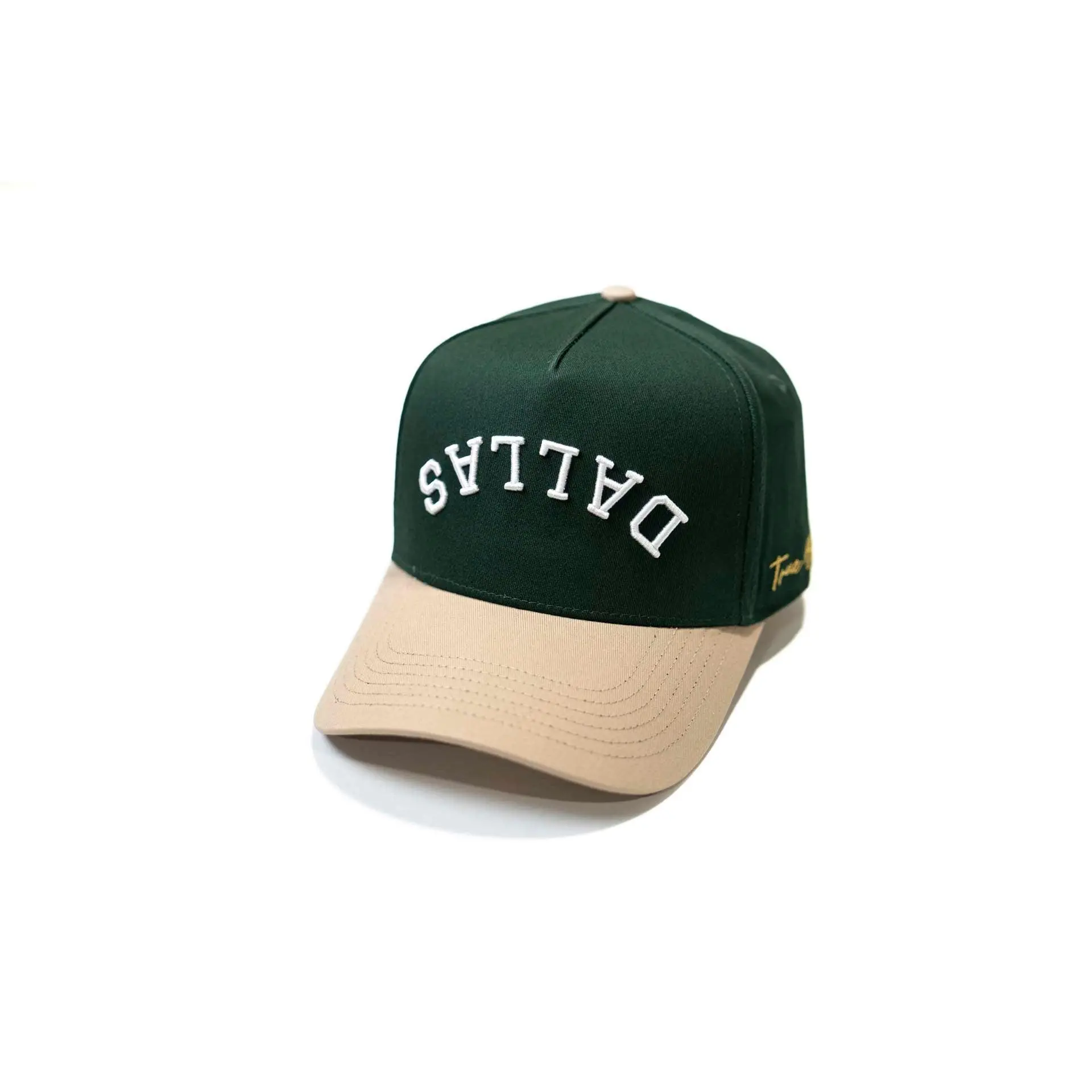 Precurved Dallas snapback - SAND / FOREST GREEN Precurved Dallas snapback - SAND / FOREST GREEN