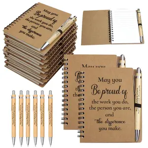 Ready-To-Gift: 6-Pack Mini Thank You Notebooks & Pens, Perfect for Staff Appreciation, Ideal Gift Set for Employees, Office Supplies