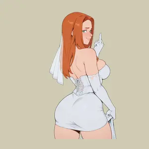 Anime Waifu Bride Sticker Pack Sexy Wedding Girl Vinyl Decal Cute Manga Waterproof Laptop Car Sticker