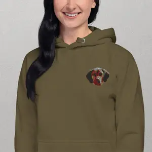 Custom Embroidered Pet Portrait Hoodie Unisex