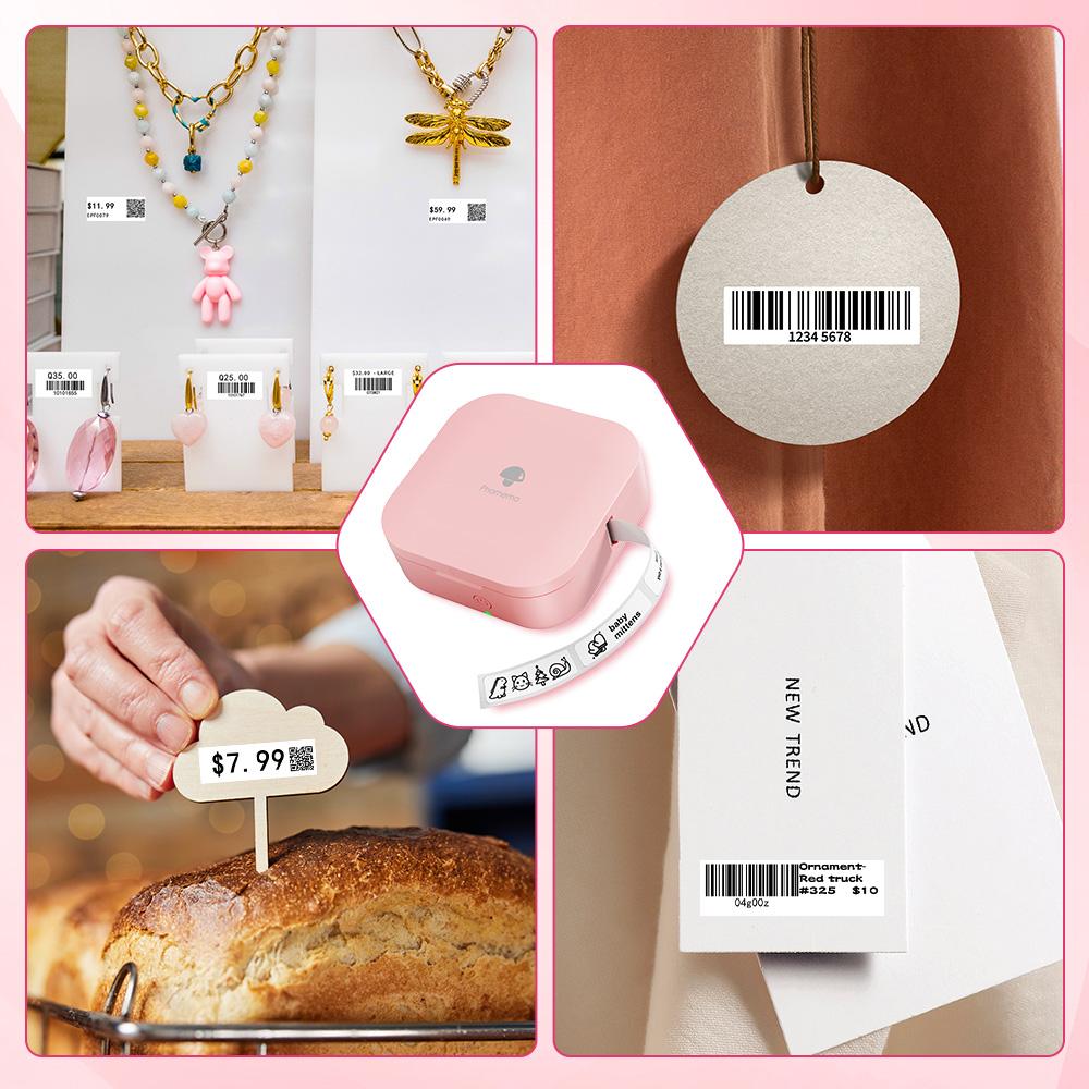 Phomemo Q30 Portable Label Printer Mini Thermal Label Maker Multi-Color Wireless Bluetooth Printer Various Stickers Label Paper