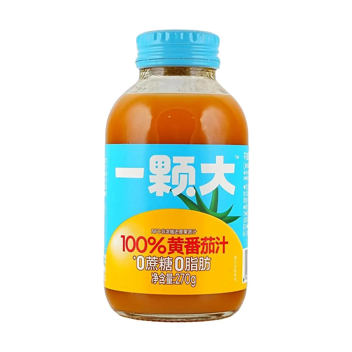 YIKEDA 100% Yellow Tomato Juice, NFC, 268g Can - Pure & Refreshing, Low Calorie, Zero Sugar & Fat