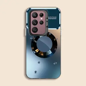 Suitable for [Galaxy S21 Ultra 5g] New high-end water drop magnetic IMD mobile phone case New business simple soft silicone mobile phone case with magnetic function Affordable price Anti-drop and anti-fingerprint 995