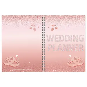 Wedding Planning Journal, Marriage Event Organizer Book, Essential Wedding Planner Notebook, Spiral Bound Planner for Couples & Events Management