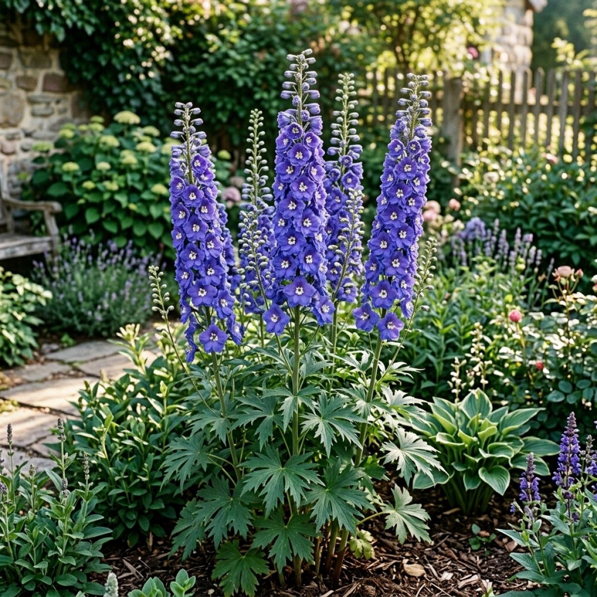 Fresh Delphinium Seeds for Garden Planting Non-GMO Perennial Flower Seeds Easy to Grow Beautiful Blooms for Home Garden Decoration