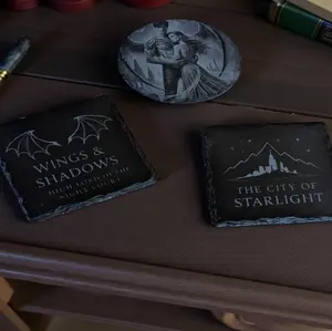 Acotar inspired slate coasters