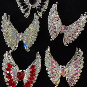 214-219 5PCS Crystal Wing Beads Set | Pink / Black / Red / White / AB or Mixed for DIY Pens & Phone Charms
