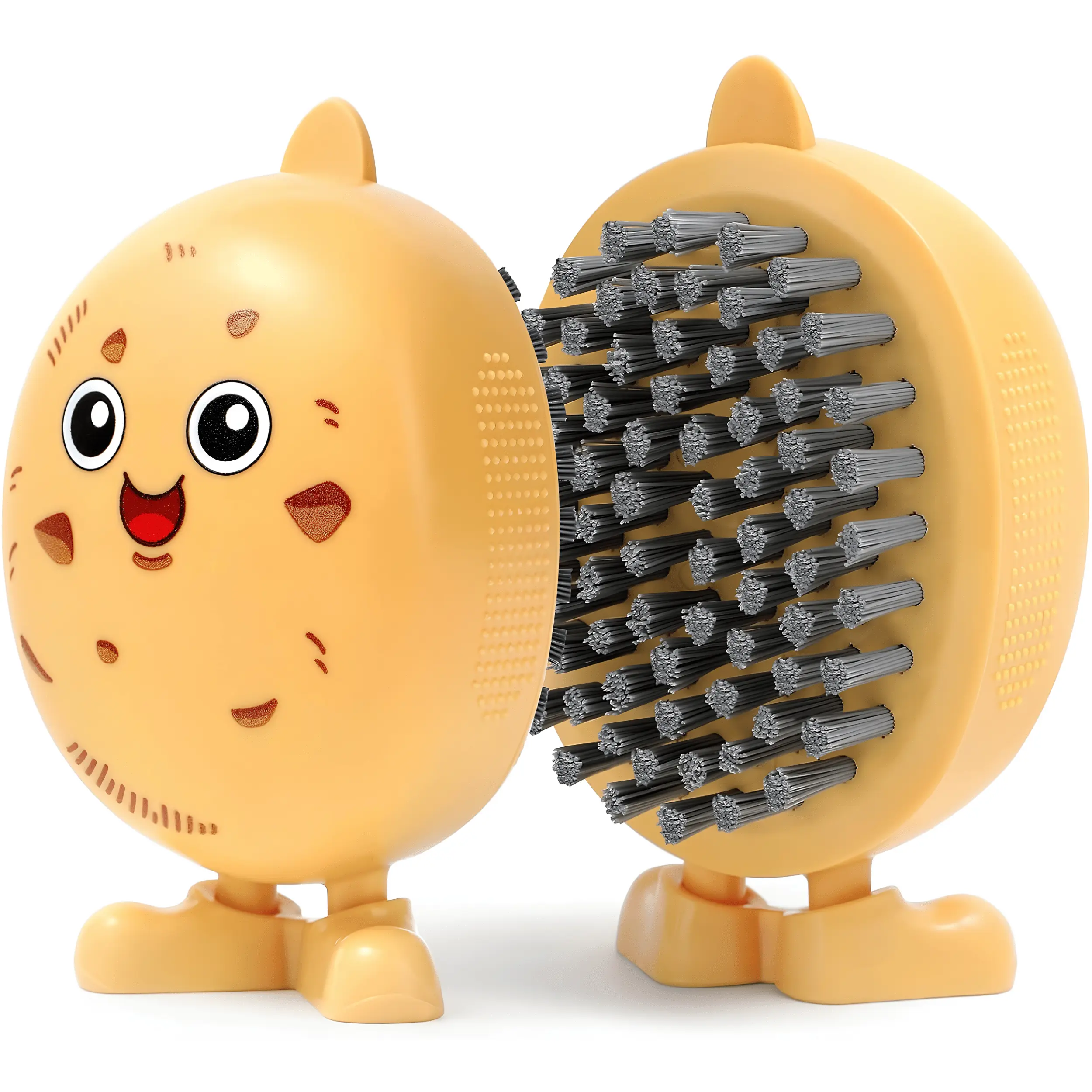 Potato Scrubber Brush Vegetable Cleaning Brush for Potatoes, Carrots, Fruits & Veggies, Reusable Produce Scrubber, Kitchen Cleaning Tool, Food Prep Gadget for Washing Root Vegetables & Fresh Produce