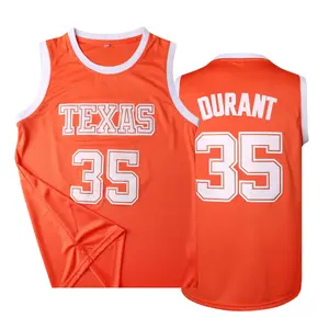 Men's #35 Texas Basketball Jerseys Mesh Athletic Sports Shirts Team Uniforms Lightweight Training Vest for All Seasons