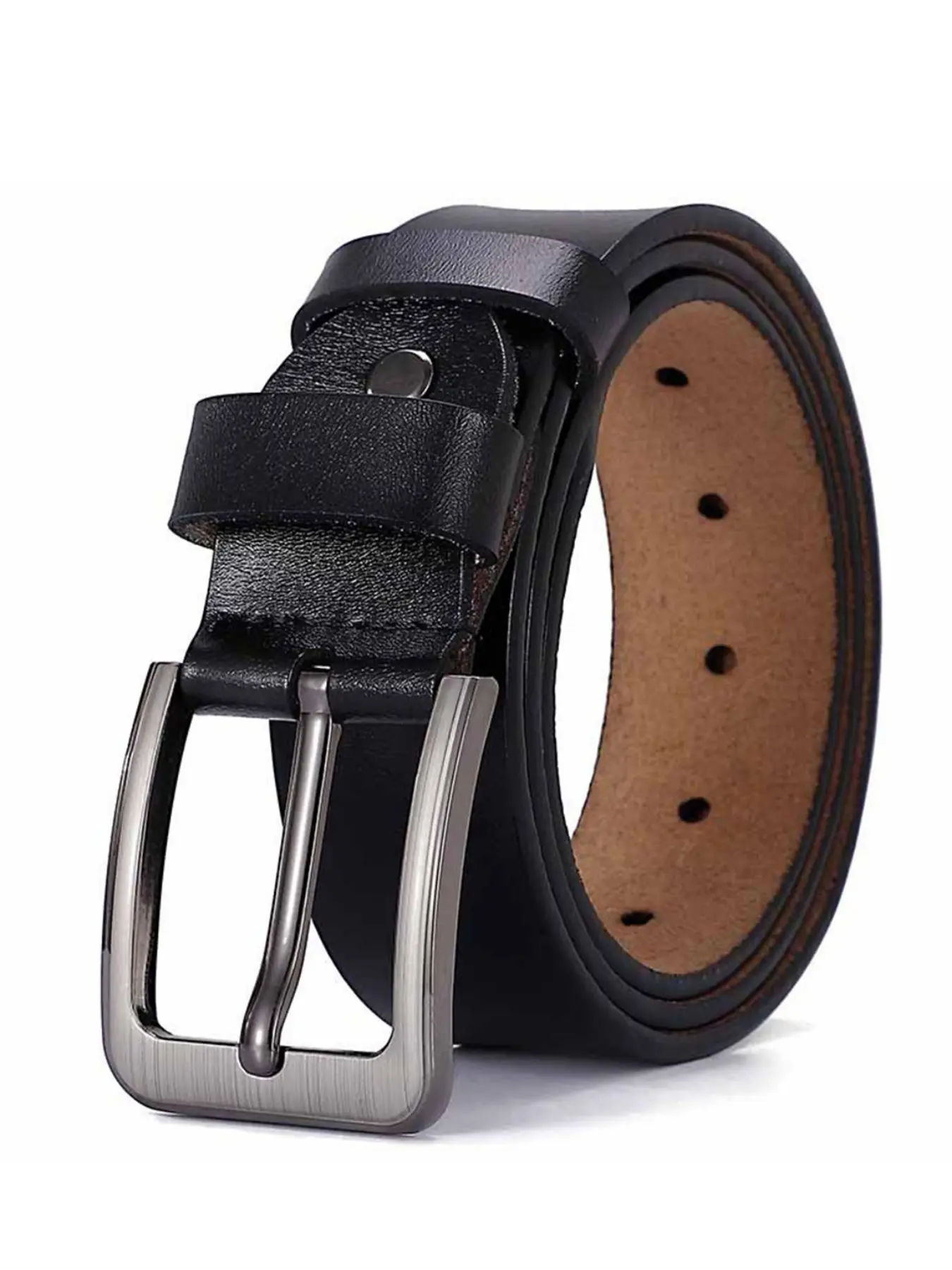 Men's High-Quality Long Belt, 3.8 Cm Wide, Available in and, Stylish Accessory for Everyday Wear, Durable and Comfortable