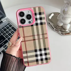 retro plaid Shockproof phone case, suitable for iPhone 17 Pro Max 17Air 11 12 13 14 15 16 Pro Max Plus protective case, affordable price, anti drop retro high-end Sitka gift for her men's cool gadgets iphone 17 pro max cases girls